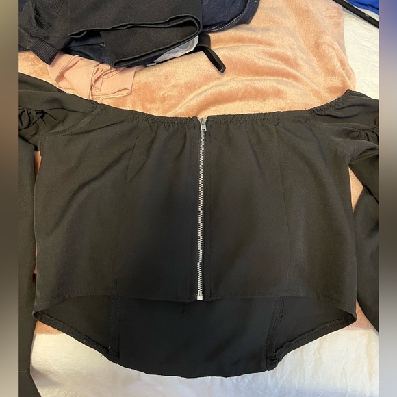 Off the Shoulder Bell Sleeve Top (FashionNova) - Picture 9 of 13